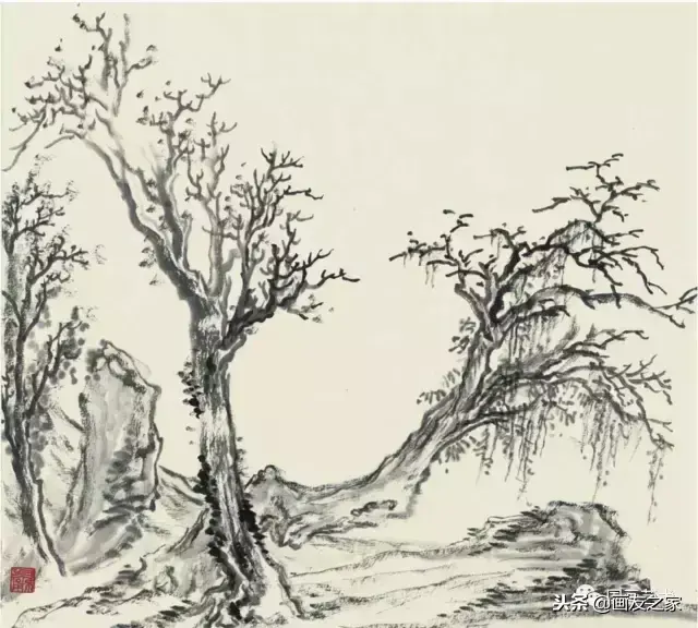 圖文教程丨枯樹的畫法~