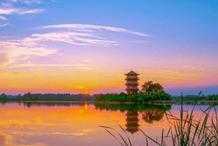 安徽阜陽一處西湖景區，主以歷史文化為核心，是休閒度假的好去處